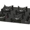 Fogão Cooktop Fischer 4Q Fit Line Gás Mesa Vidro